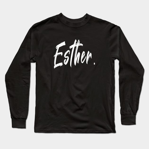 Name Girl Esther Long Sleeve T-Shirt by CanCreate